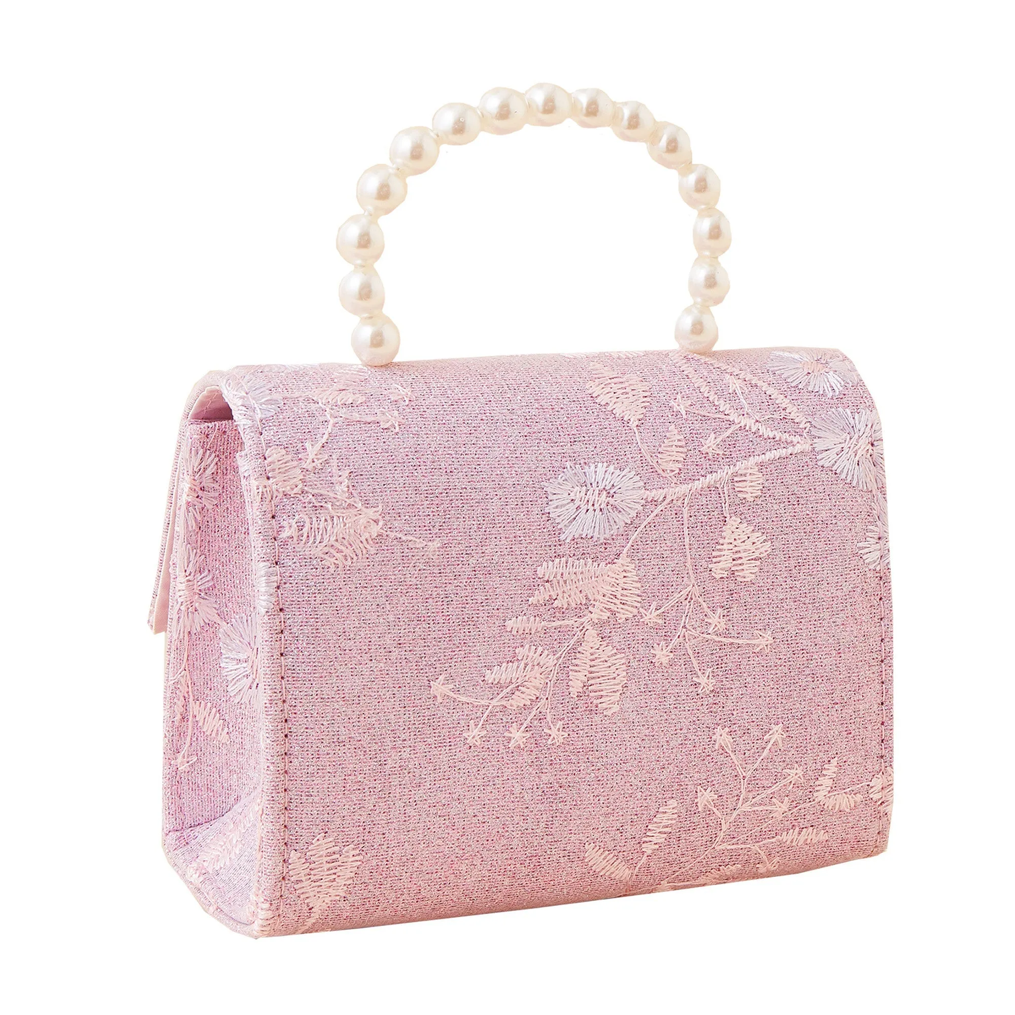 Accessorize London Girl's R Lace Pearl Handle Bag