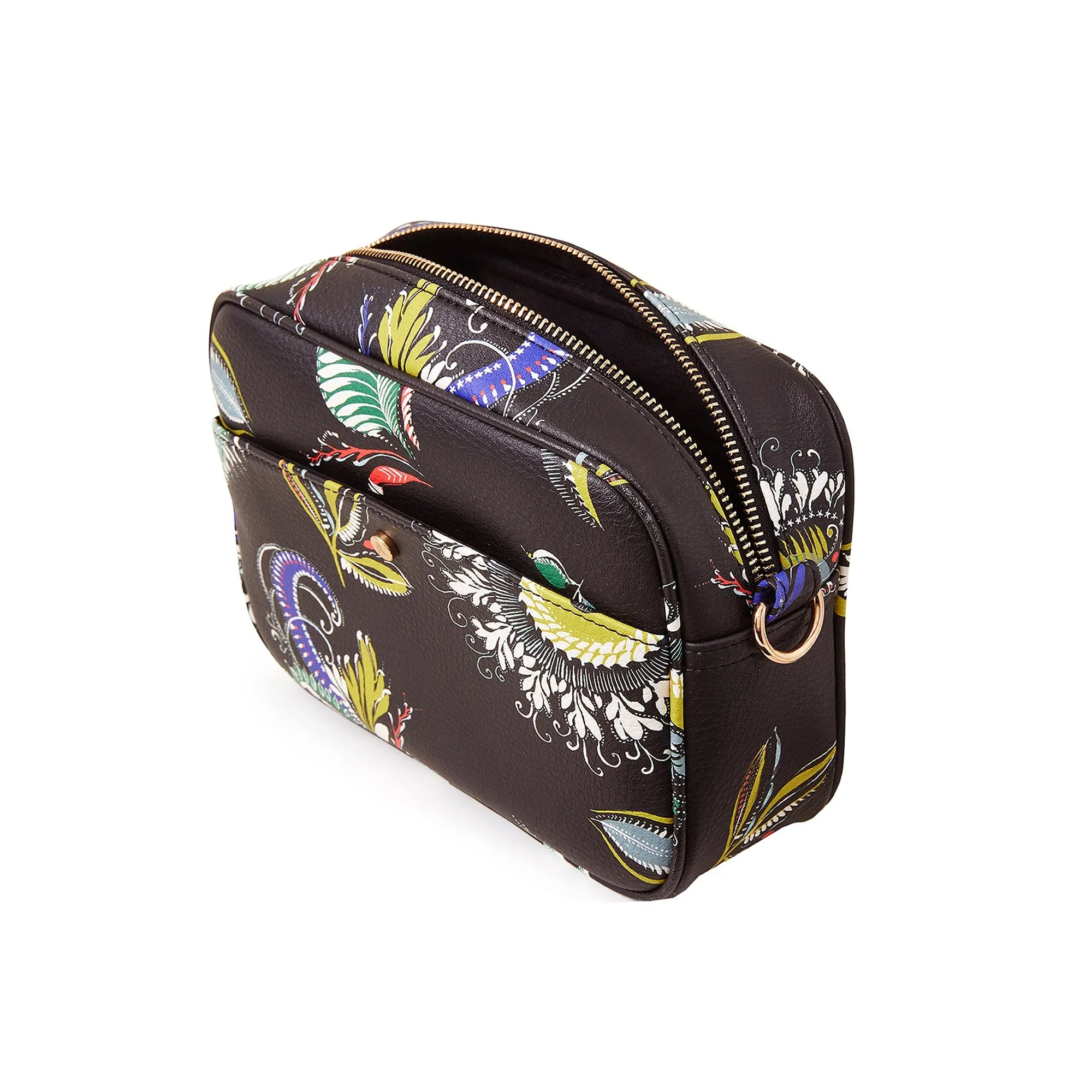 Accessorize London Women's Multi Paisley Print Camera Bag