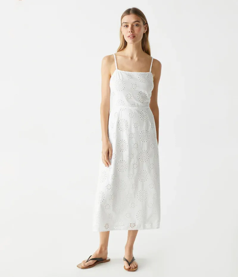 Allora Eyelet Midi Dress