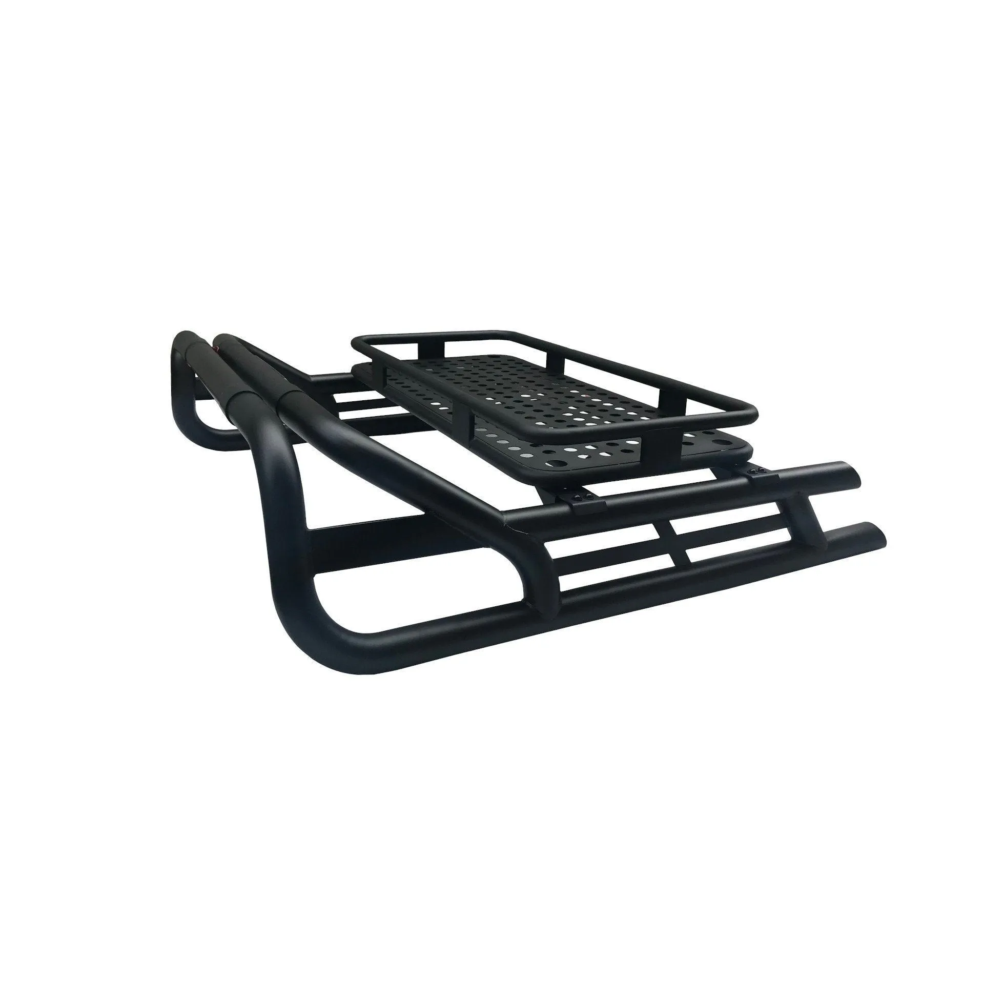 Black SUS201 Long Arm Roll Bar with Cargo Basket Rack for Mitsubishi L200 05-15