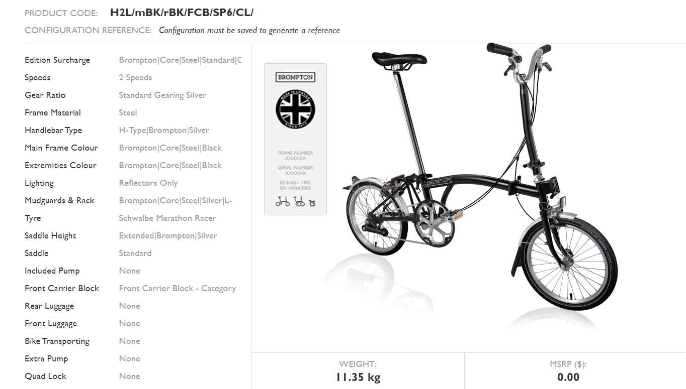 Brompton C-Line Urban Folding Bike