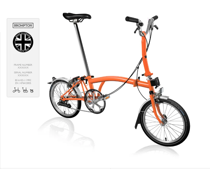 Brompton C-Line Urban Folding Bike