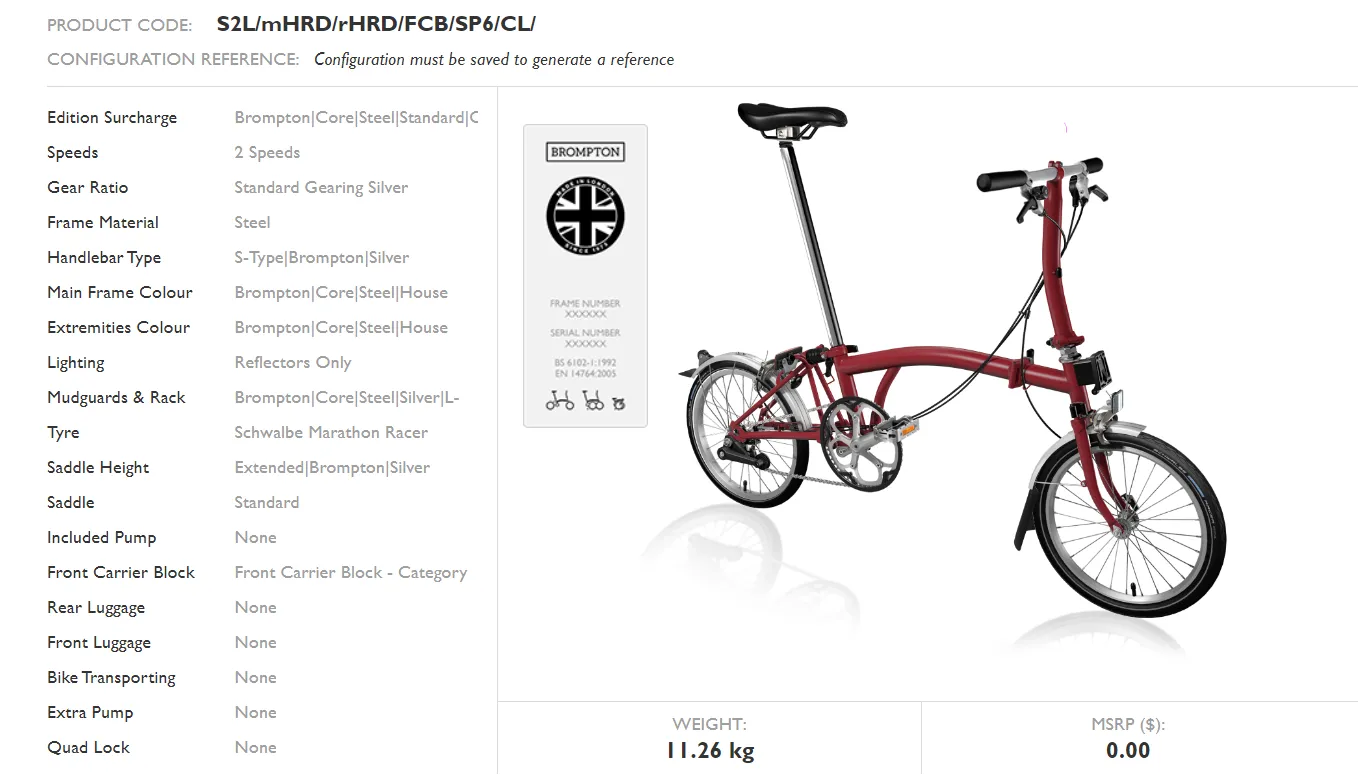 Brompton C-Line Urban Folding Bike