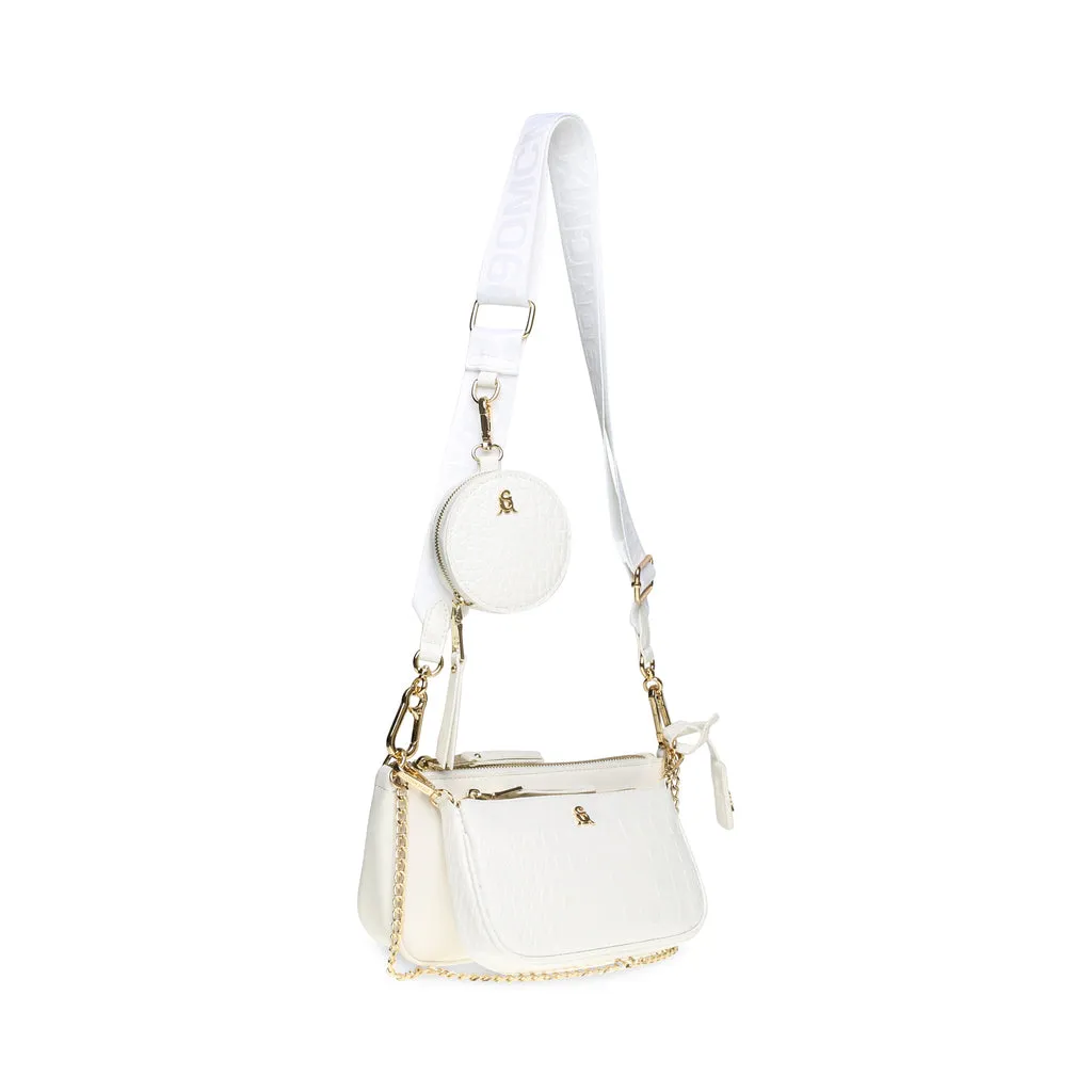 Burgent Crossbody bag WHITE/GOLD