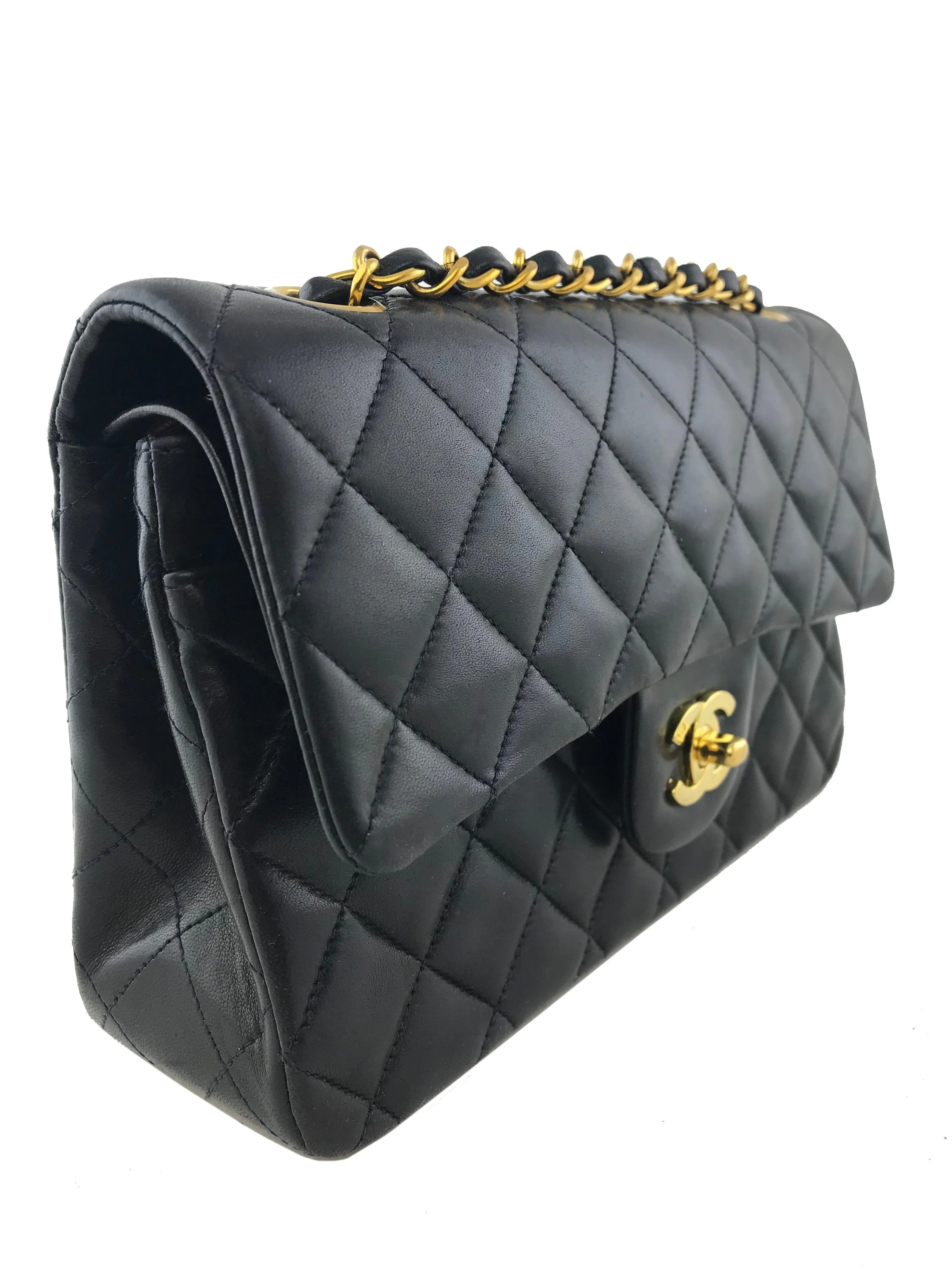 Chanel Quilted Lambskin Small Classic Double Flap Bag