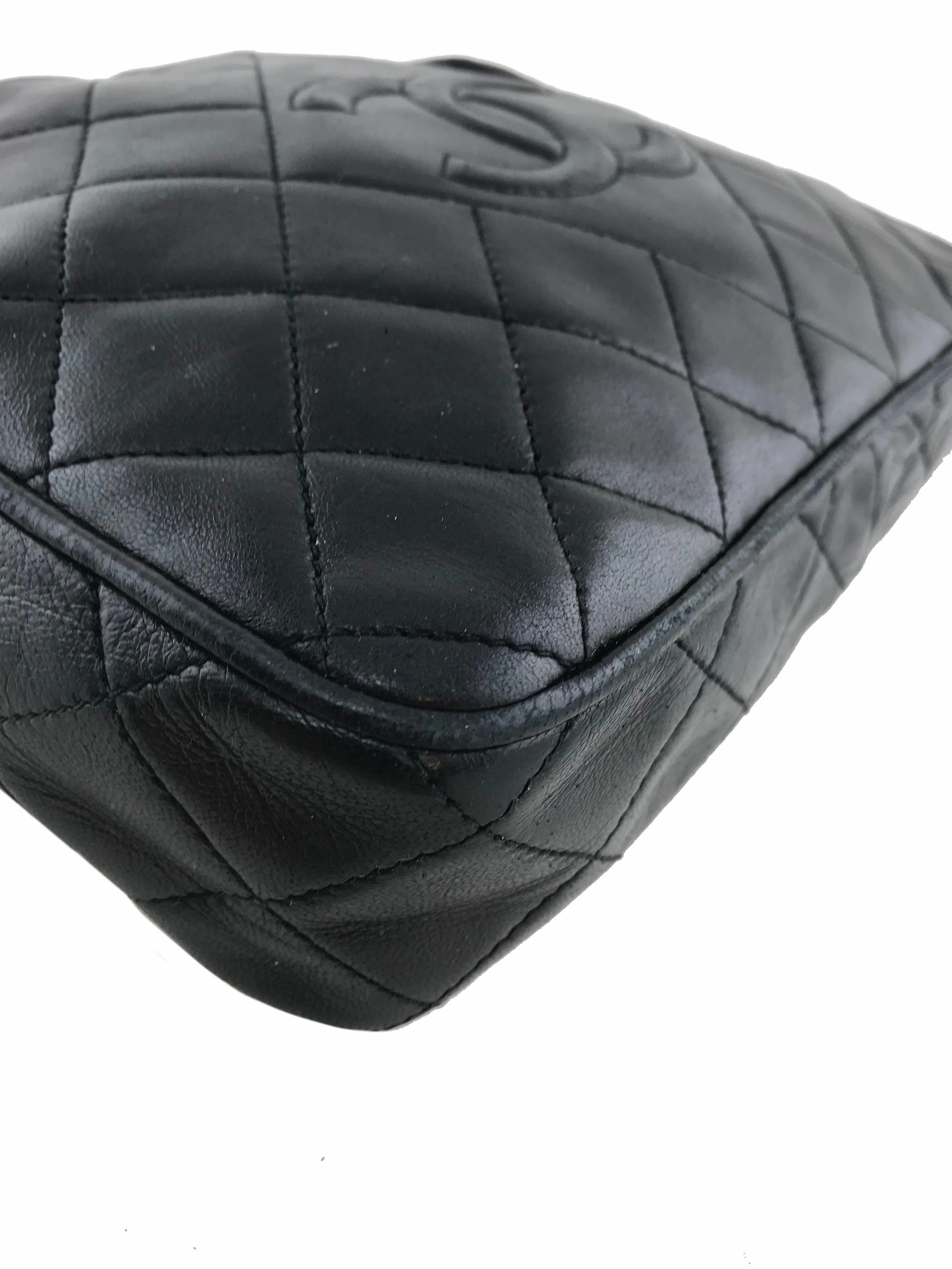 Chanel Quilted Lambskin Tassel Camera Case Bag