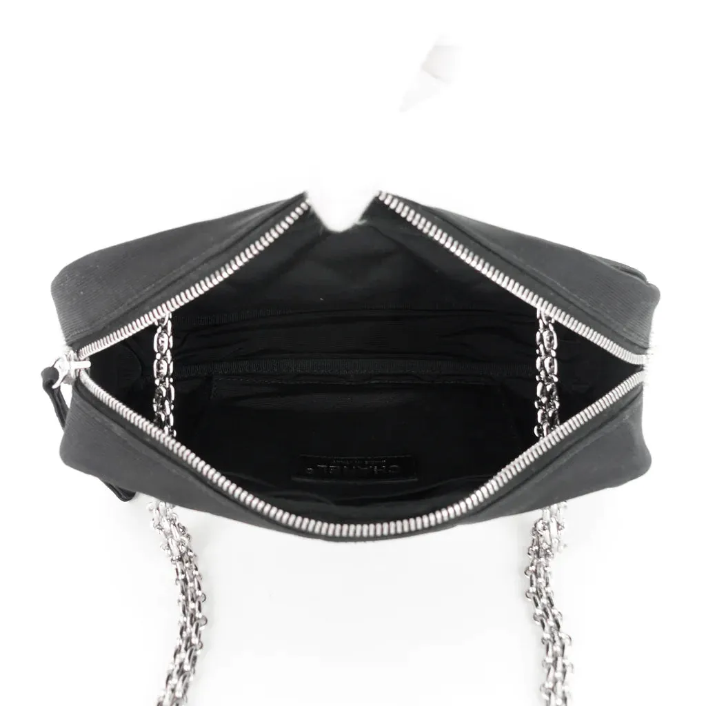 Chanel Reissue Small Black and Ivory Nylon Shoulder Bag