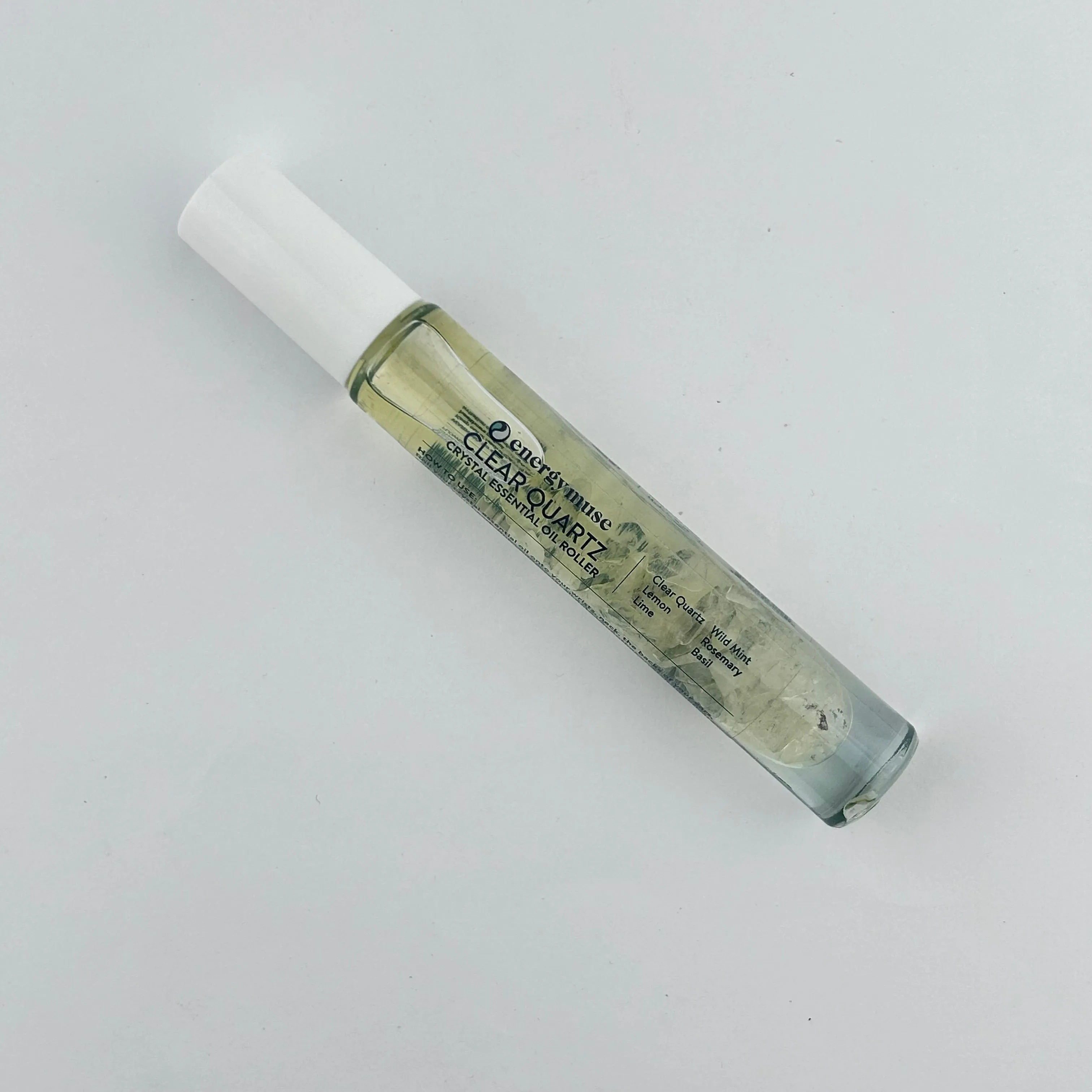 Clear Quartz Oil Roller #31