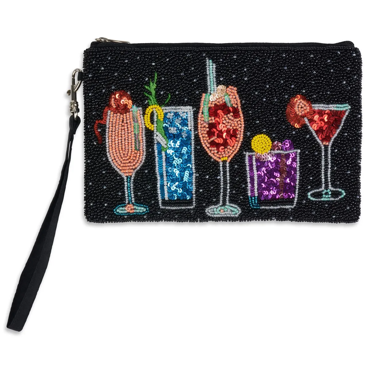 Cocktails Beaded Crossbody