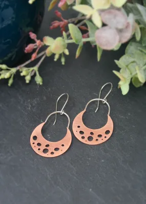 Crescent Bubbles Earrings- sale