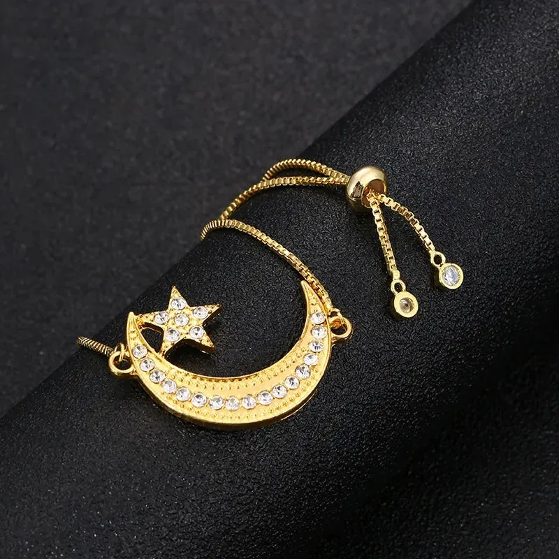 Crescent Moon Charm Bracelet