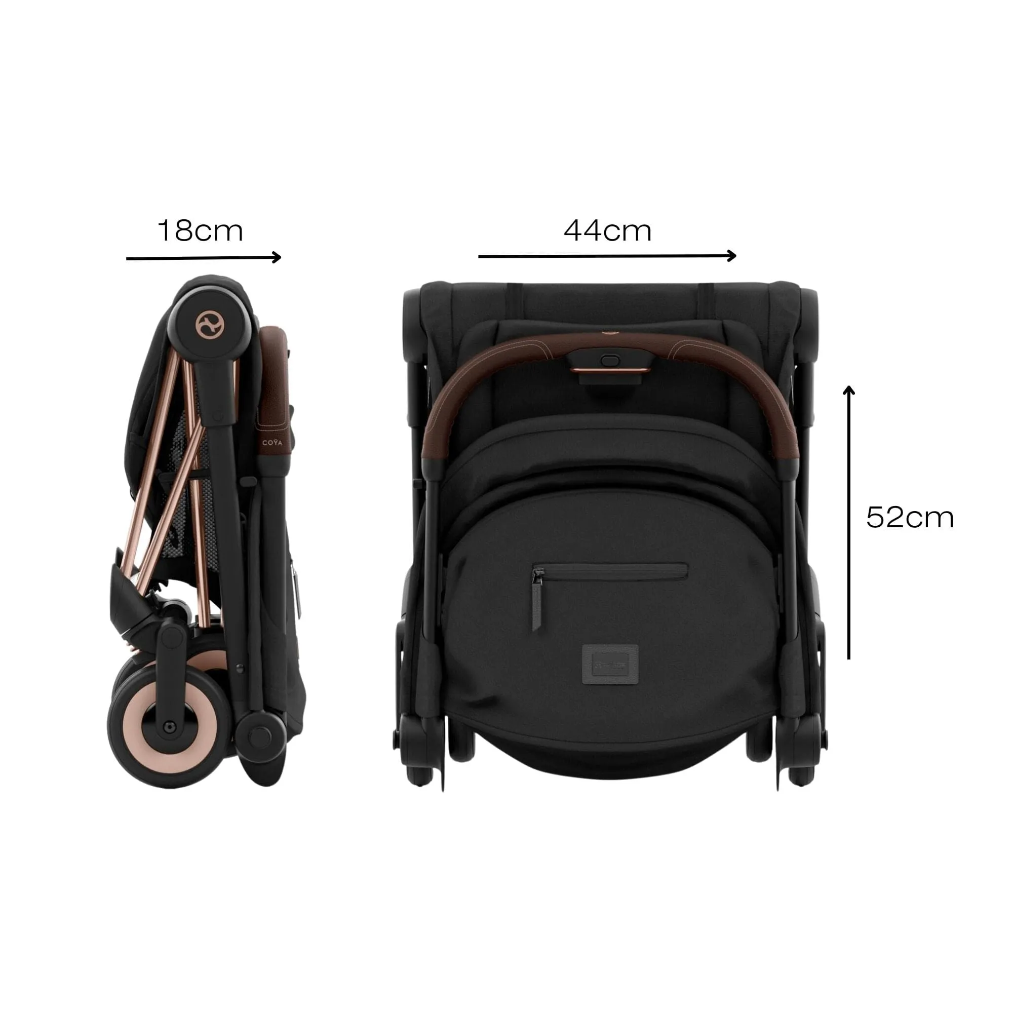 Cybex COYA Stroller - Rose Gold/Off White