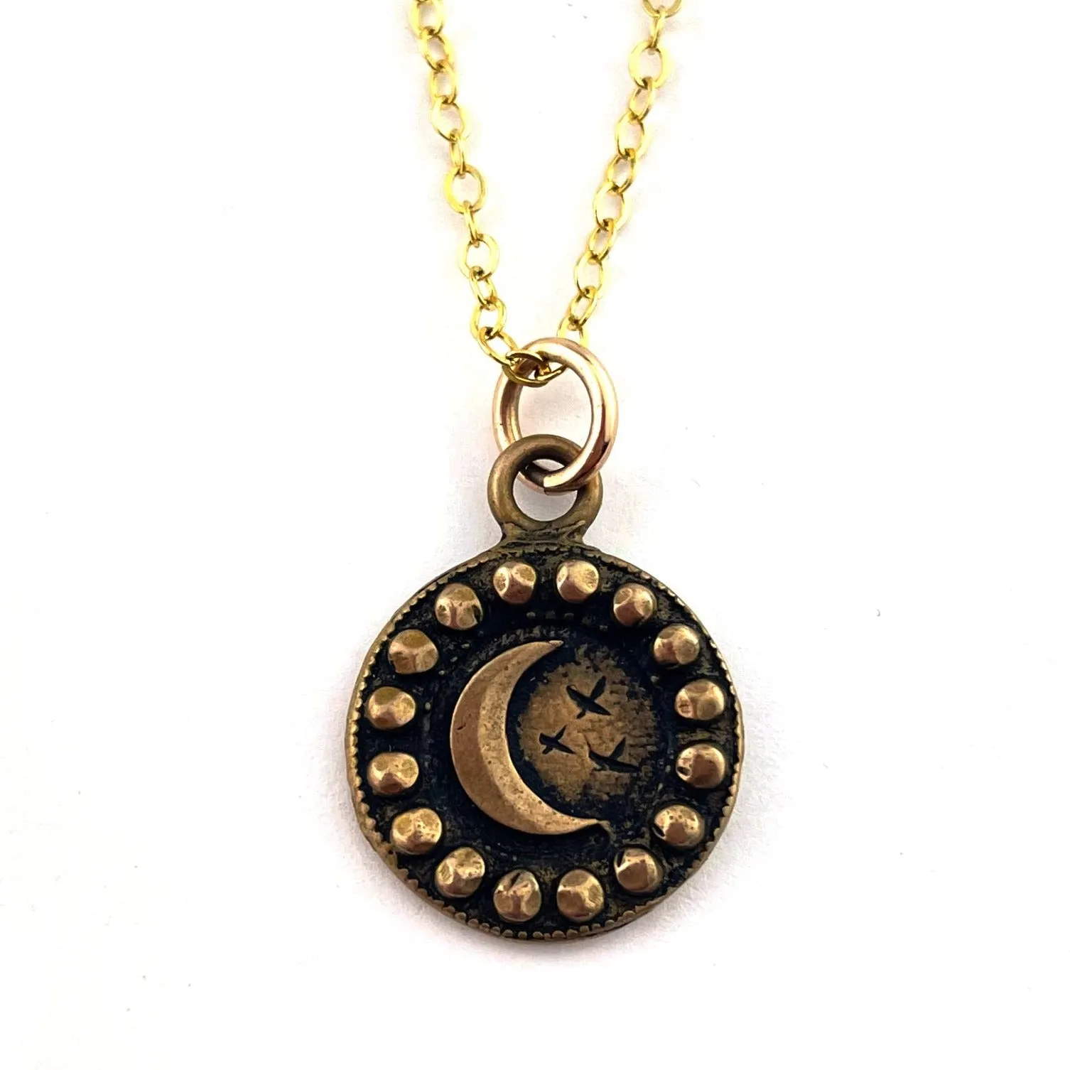 DAUGHTER MOON Necklace - Bronze