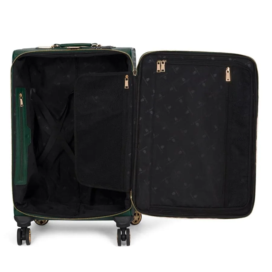 Emerald Green Apollo 2 Faux Crocodile Skin 2 Piece Suitcases