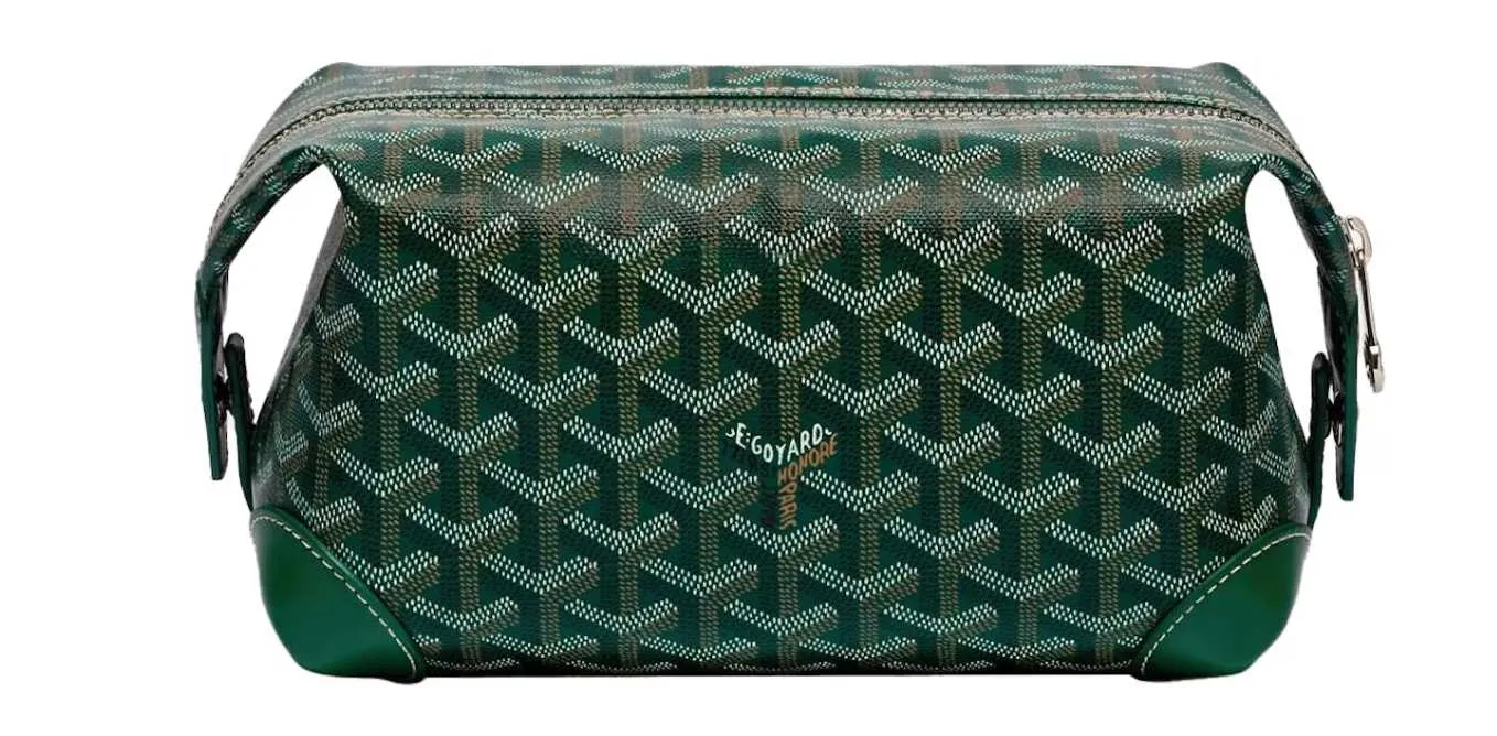 GOYARD BOEING 25 TOILET BAG GREEN