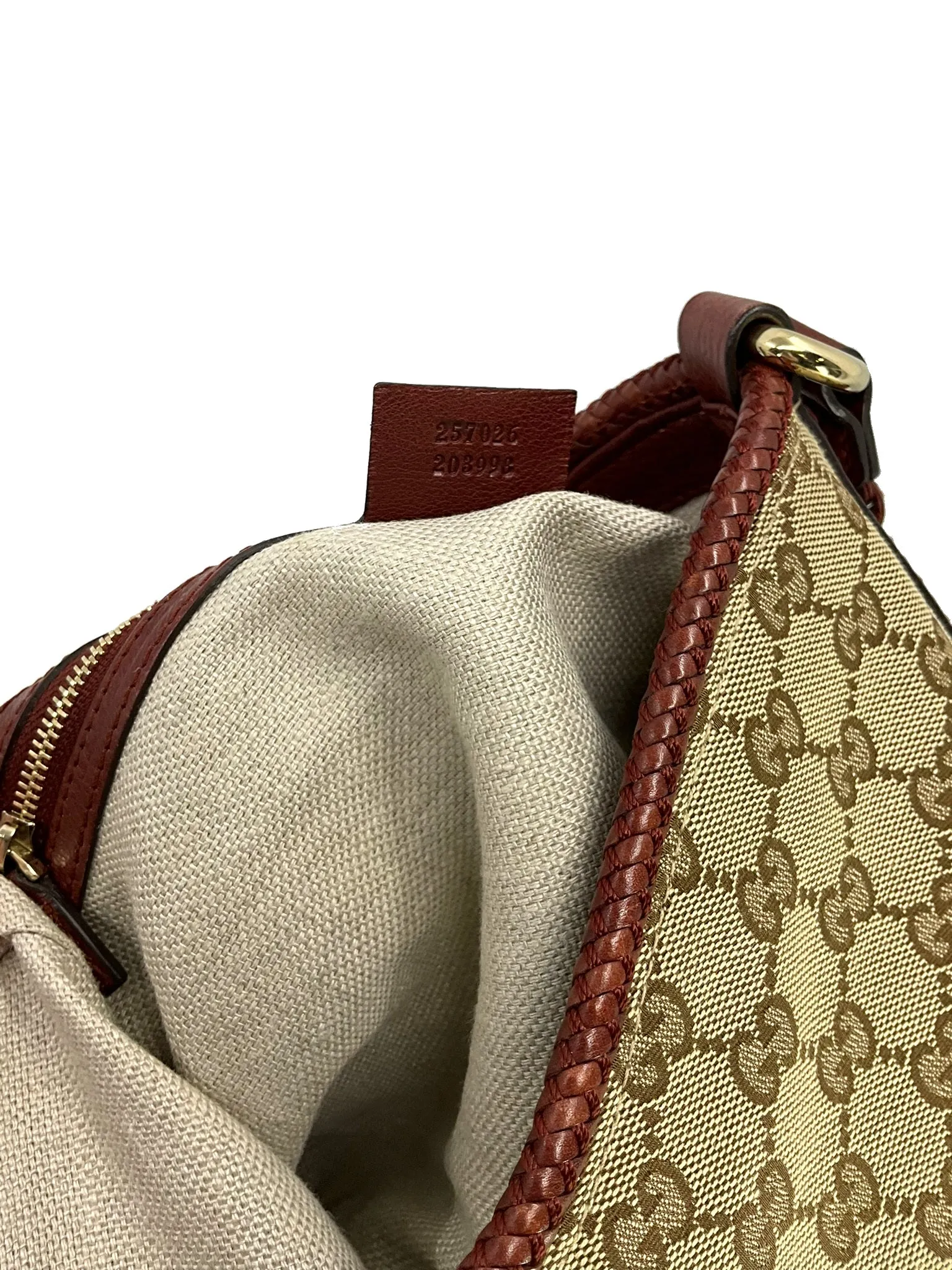 Gucci GG Canvas Marrakech Medium Leather Shoulder Bag