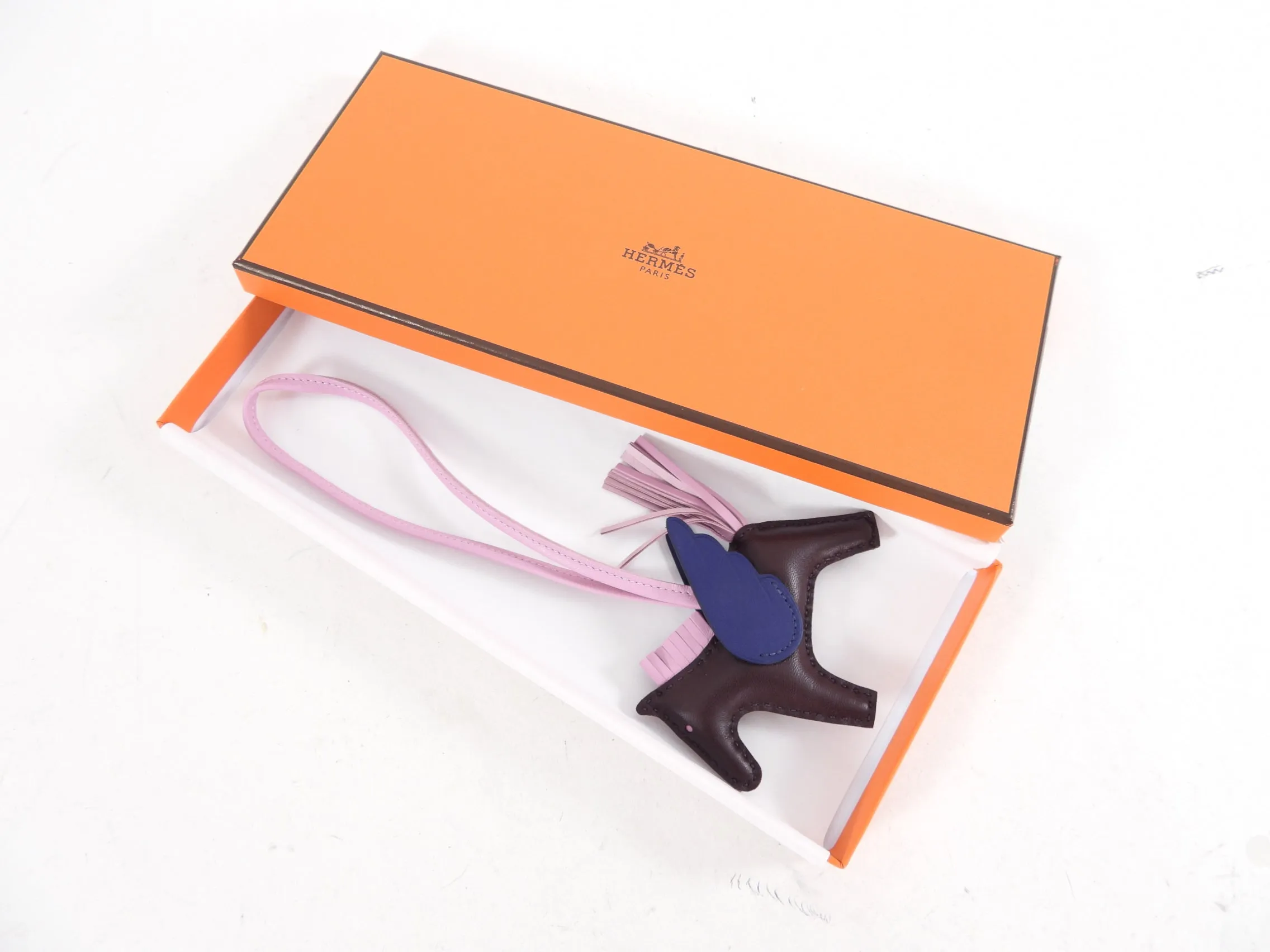 Hermes Rodeo PM Pegase Bag Charm - Purple / Blue