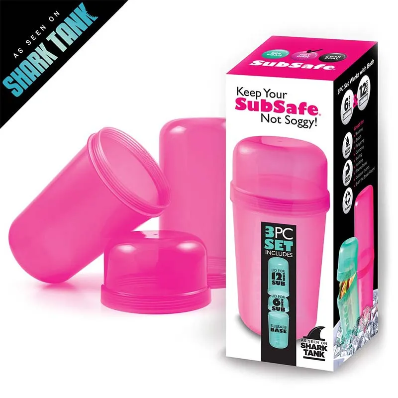 Hot Pink Subsafe Sandwich Container