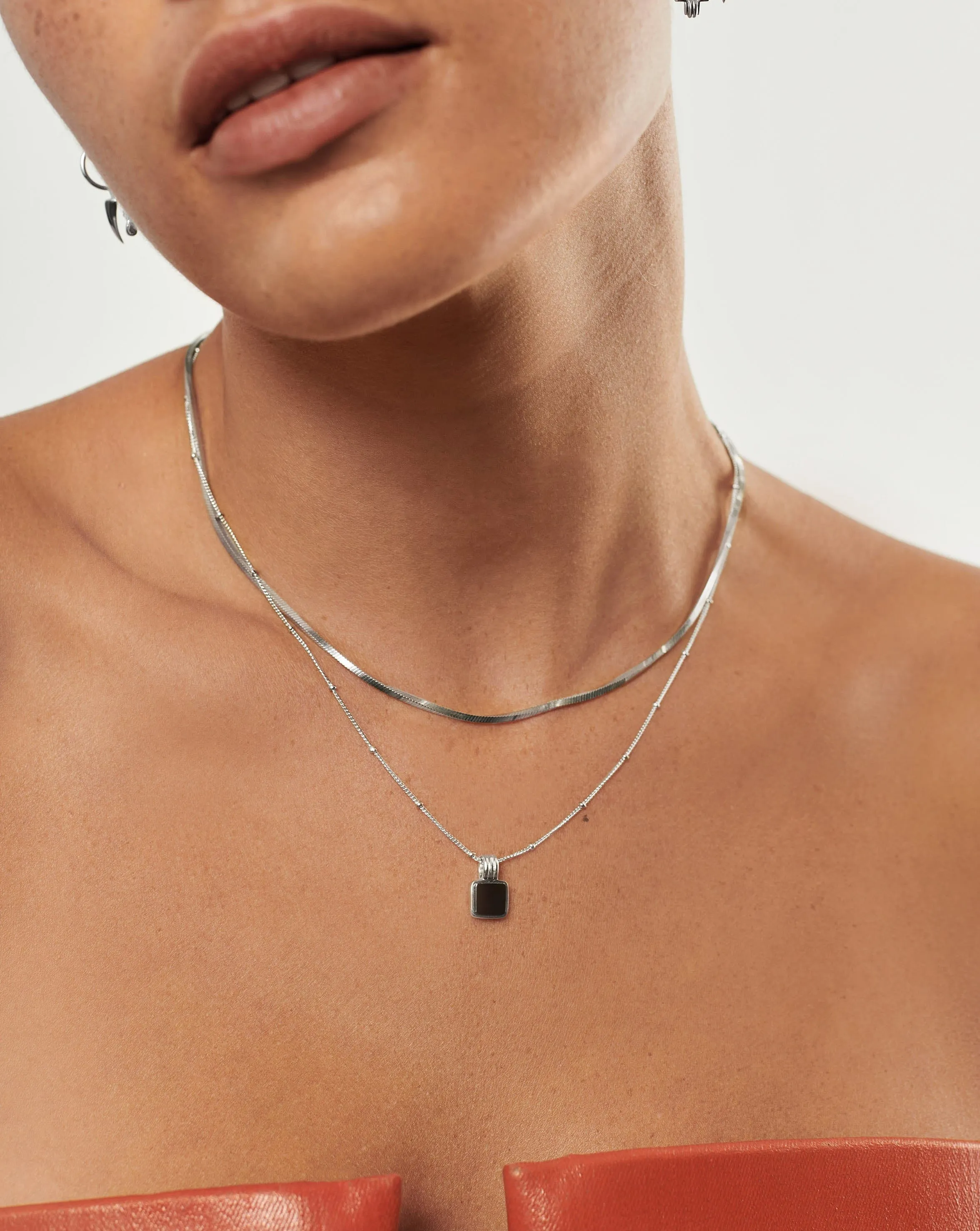 Iconic Lucy Williams Black Onyx Necklace Set