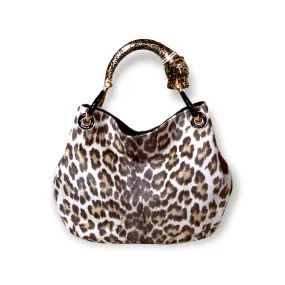 JAGUAR SMALL BAG WITH LEOPARD-PRINT PONY HAIR