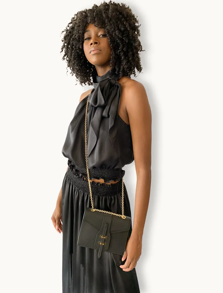 MARCELLA CHAIN BAG BLACK