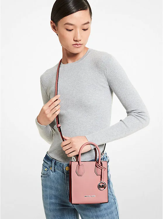 Michael Kors Mercer Extra-Small Pebbled Leather Crossbody Bag