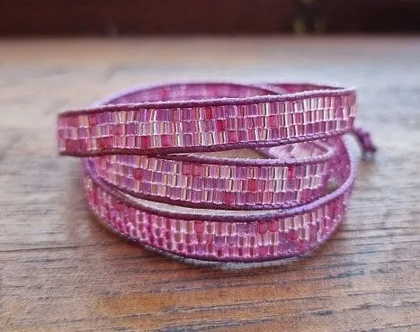 Milano violet wrap bracelet