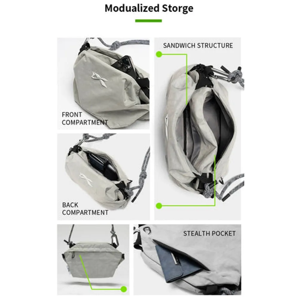 NIID NIID VIA MODULARIZED SLING BAG 8L-ASH