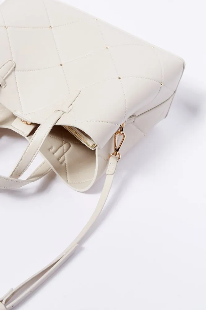 Office Stud Bag - Beige