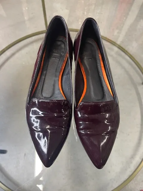 Paul Smith Burgundy Patent flats 38