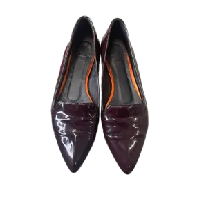 Paul Smith Burgundy Patent flats 38