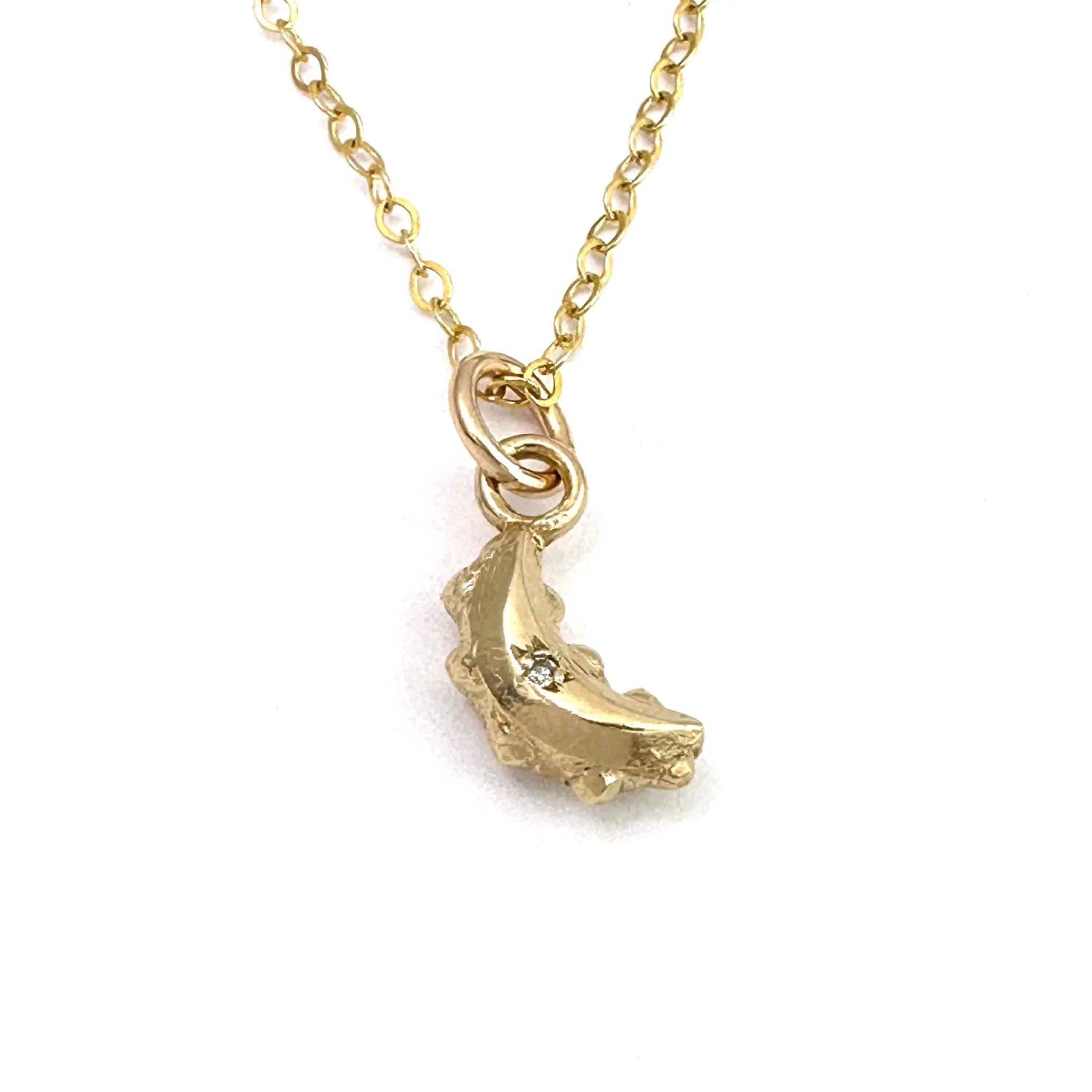 Petite CRESCENT MOON Necklace - Gold