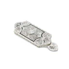 Platinum Antique Old European Cut Diamond Brooch