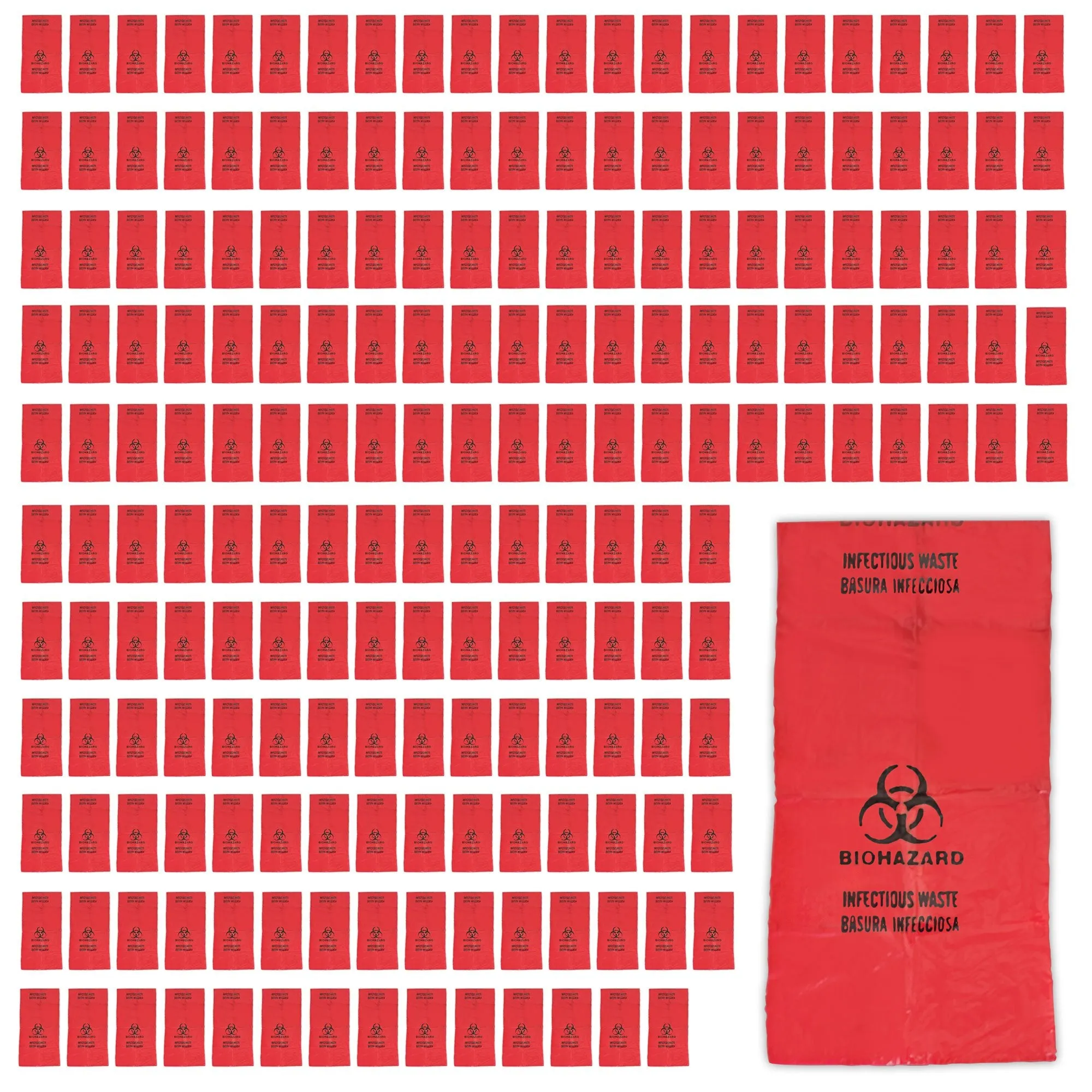 Red Biohazard Bag