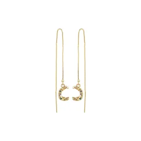 Remy Gold Plated Pull Through Earrings