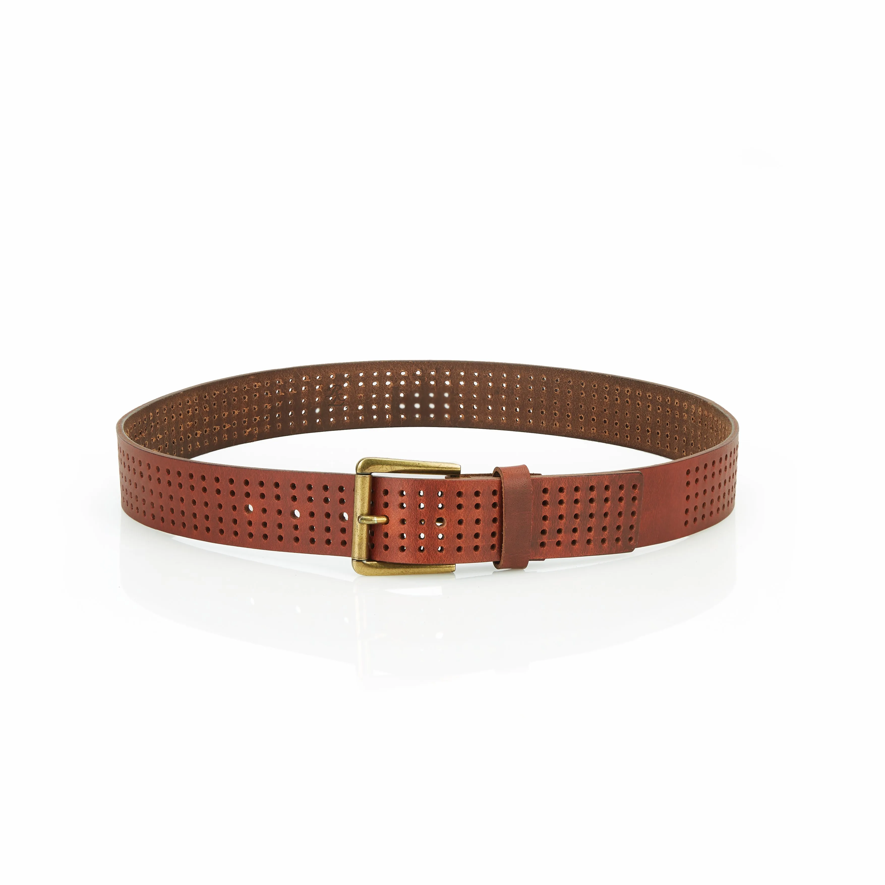 Roller Buckle Leather Belt For Men