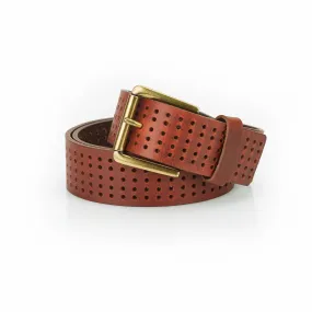 Roller Buckle Leather Belt For Men