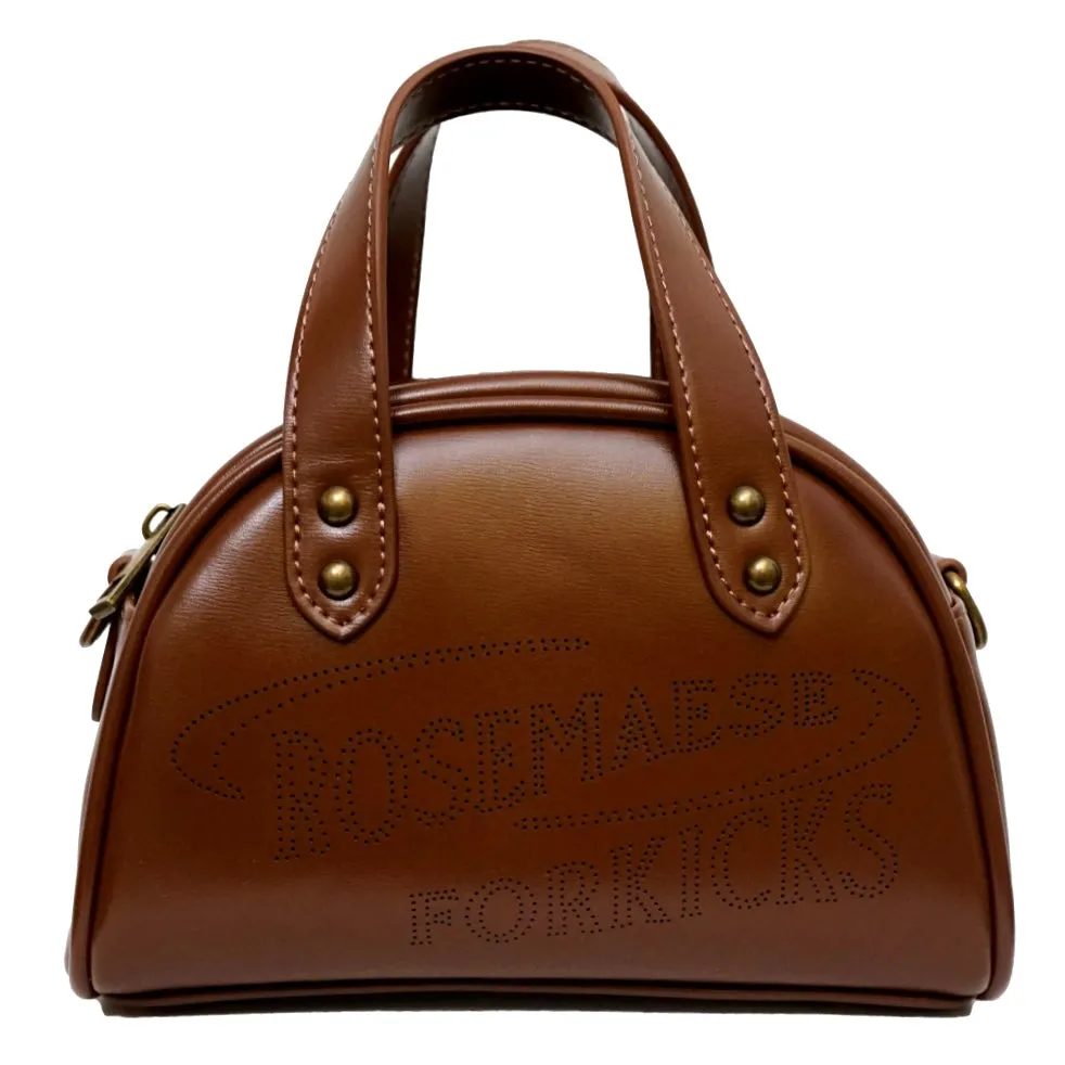 ROSEMAESE ROSEMAESE X FORKICKS ORIGINAL MINI LEATHER BAG-BROWN