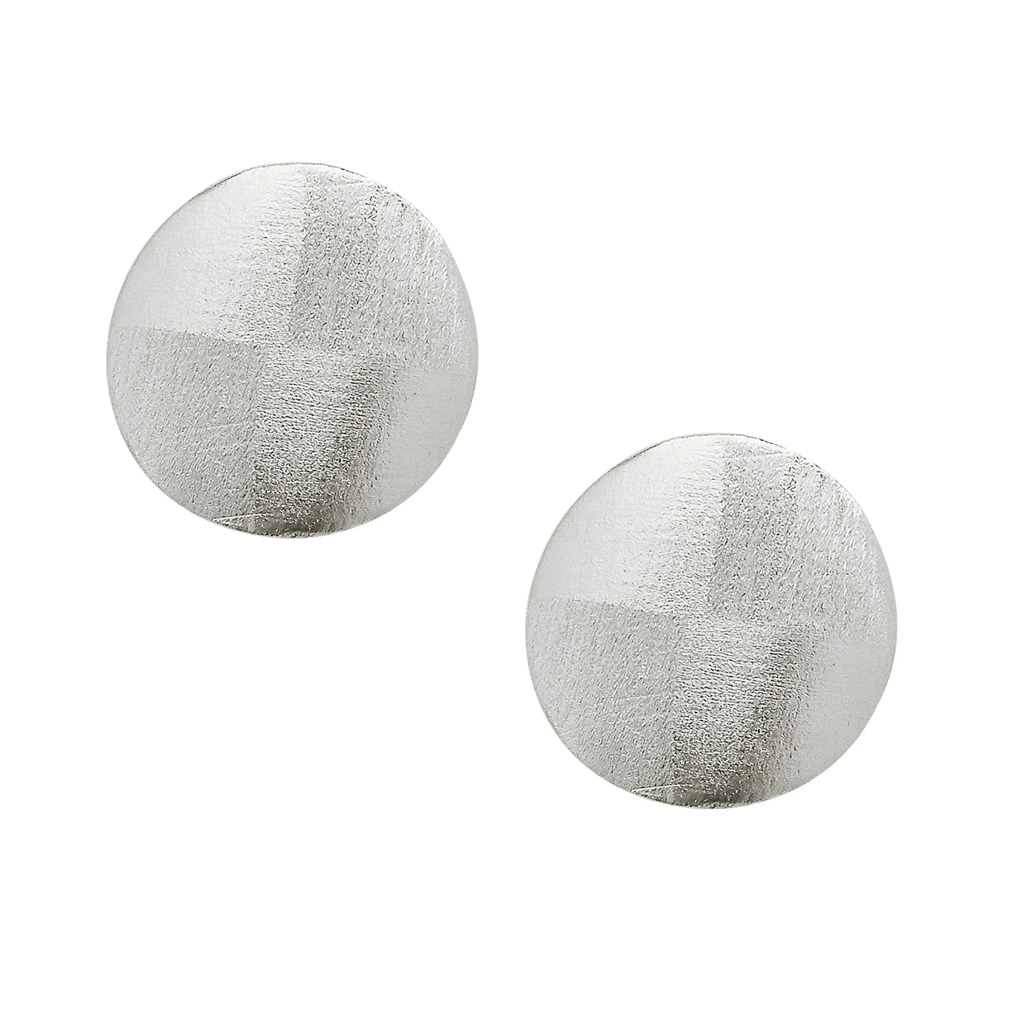 Sheila Fajl Blair Disc Stud Earrings in Silver Plated