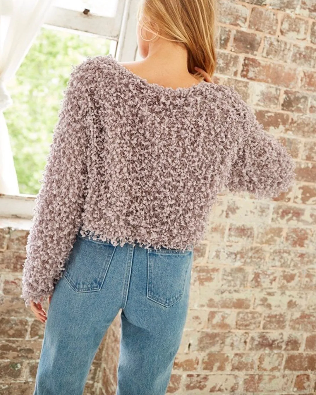 Somedays Lovin Glorious Cropped Top Sweater