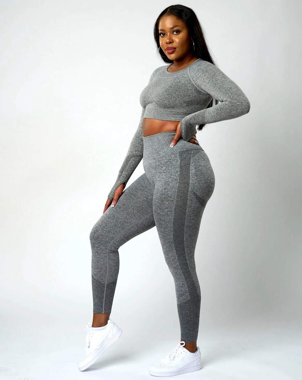 Sujey Scrunch Leggings - Grey