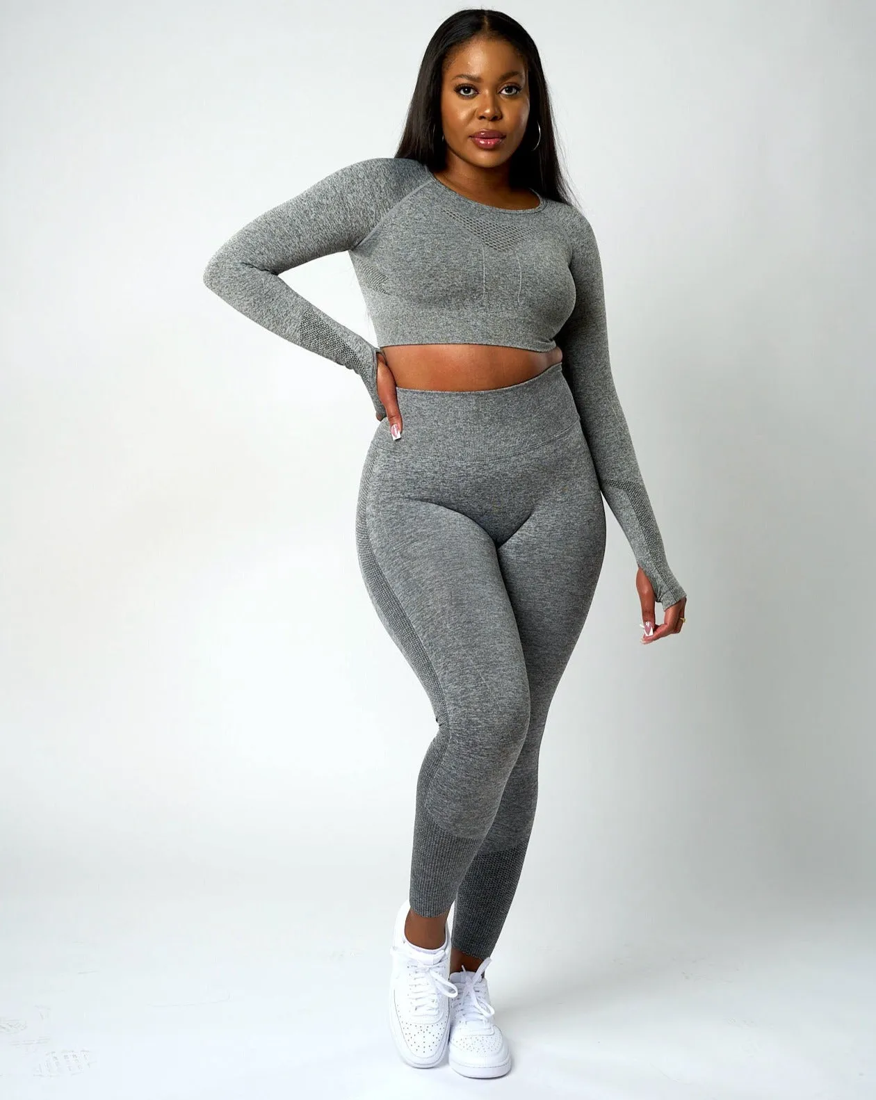 Sujey Scrunch Leggings - Grey