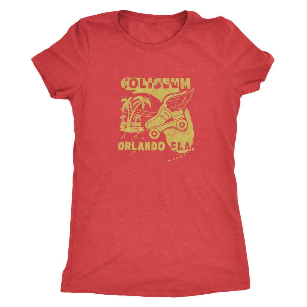 The Coliseum "Roller Follies" Women's Tri-blend Tee