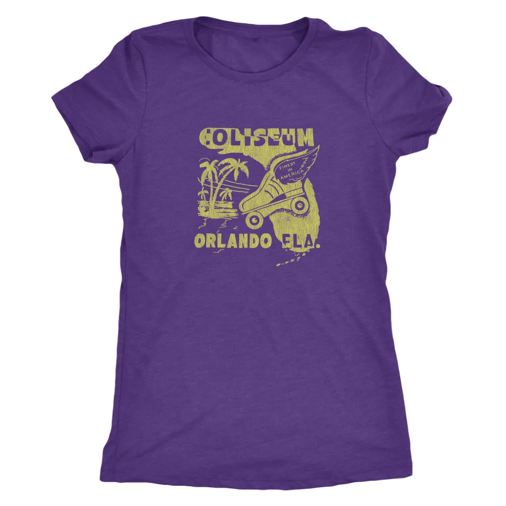 The Coliseum "Roller Follies" Women's Tri-blend Tee