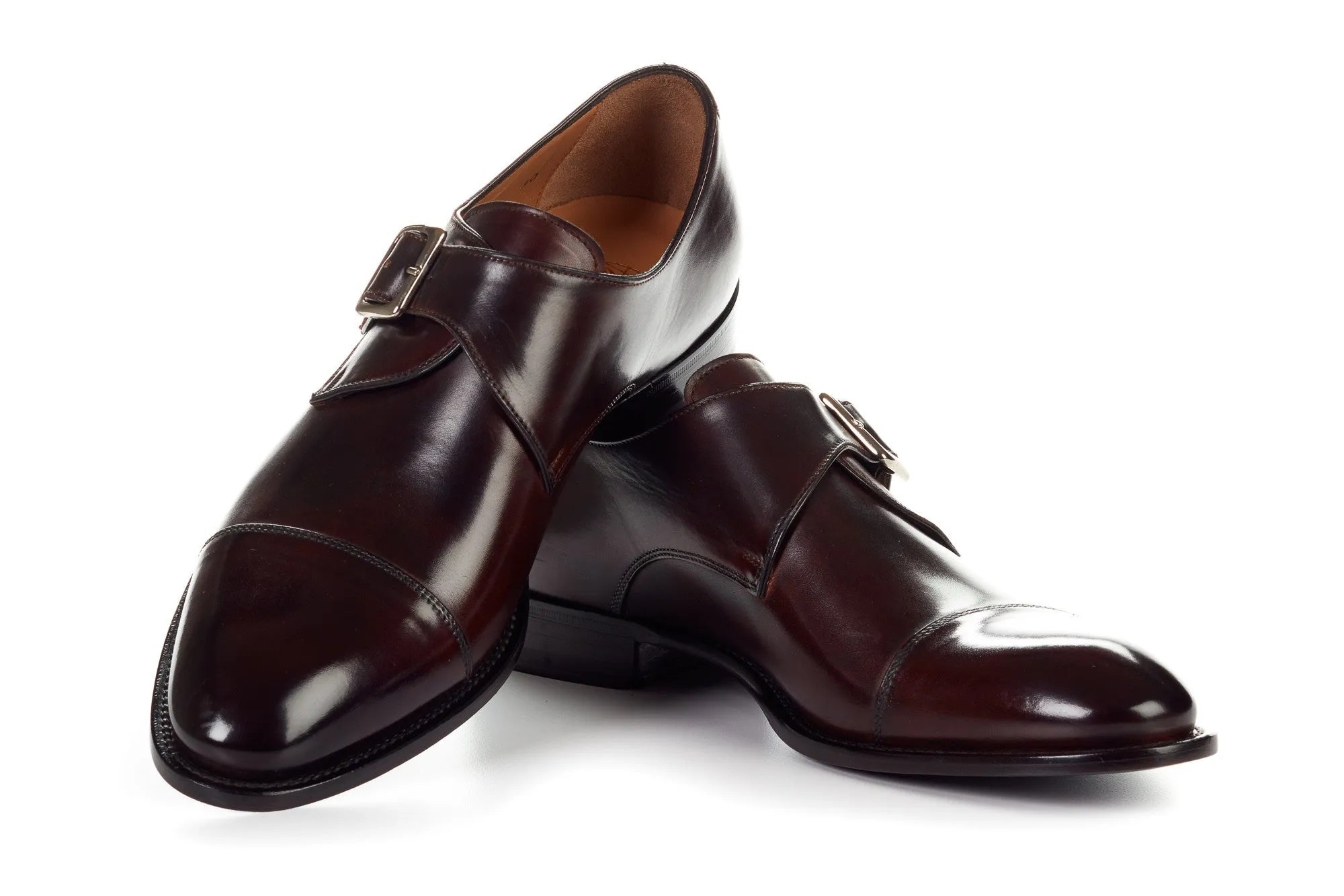 The Olivier Single Monk Strap - Chocolate