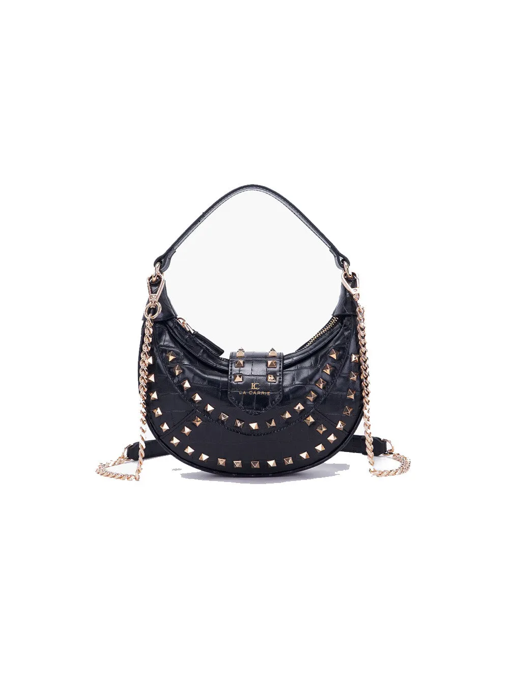 Thunder Small H.Moon Hand Bag Synthetic Cocco - Black