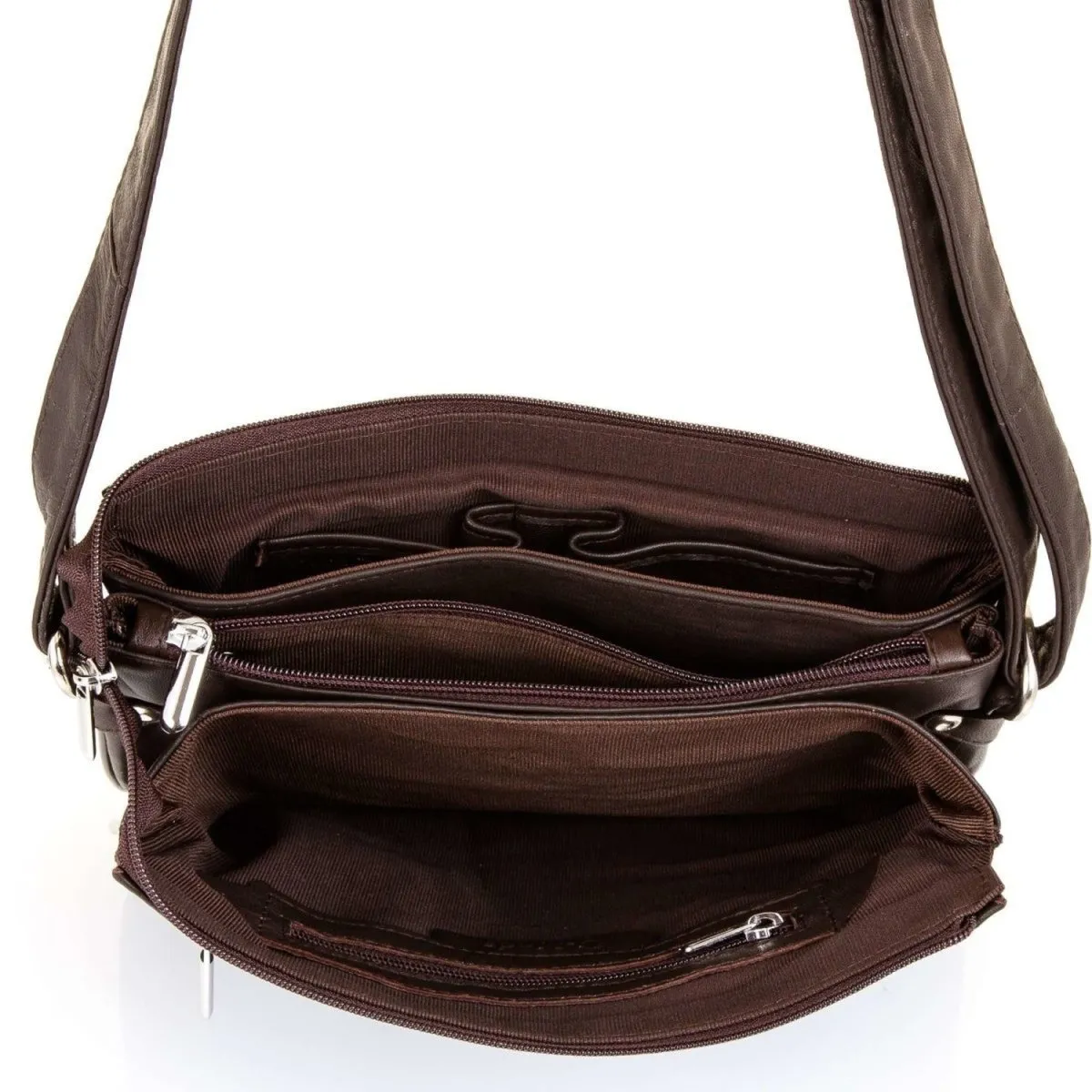 Unisex Cross Body Bag Soft Leather Bag