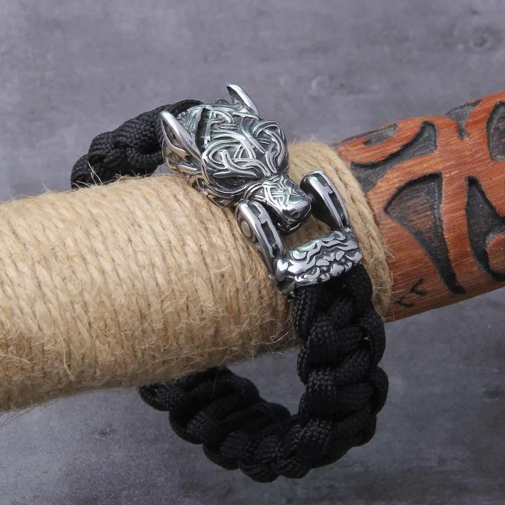 Viking Paracord Bracelet Fenrir