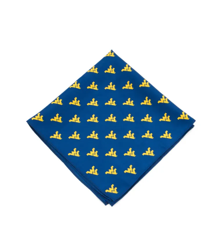 WEST VIRGINIA MOUNTAINEERS KERCHIEF / POCKET SQUARE