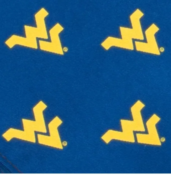 WEST VIRGINIA MOUNTAINEERS KERCHIEF / POCKET SQUARE